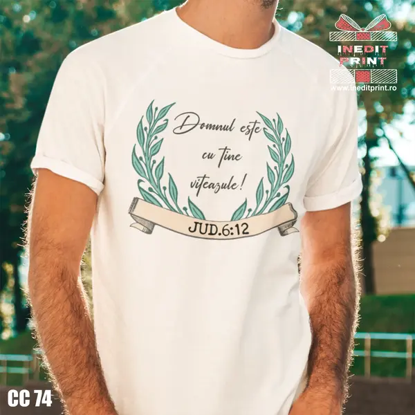 Tricou Verset Judecatorii 6:12 CC74 -