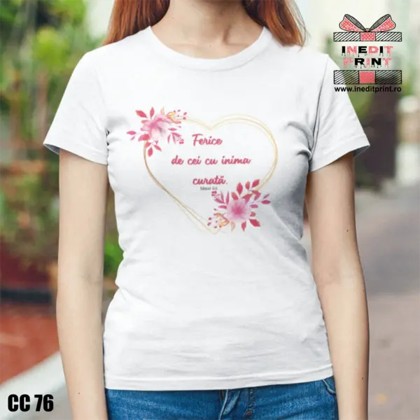 Tricou Verset Matei 5:8 CC76 -