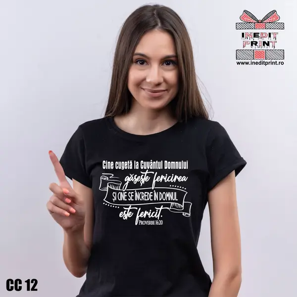 Tricou Verset Proverbe 16:20 CC12 -