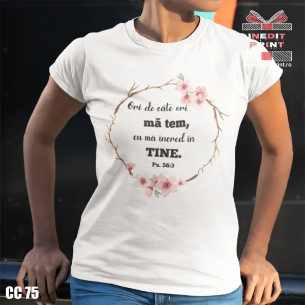 Tricou Verset Psalmul 56:3 CC75 -