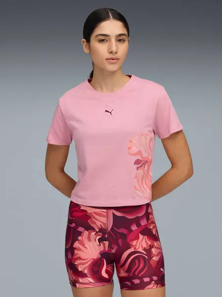 Tricou W Floral Ribbon Fashion Graphic