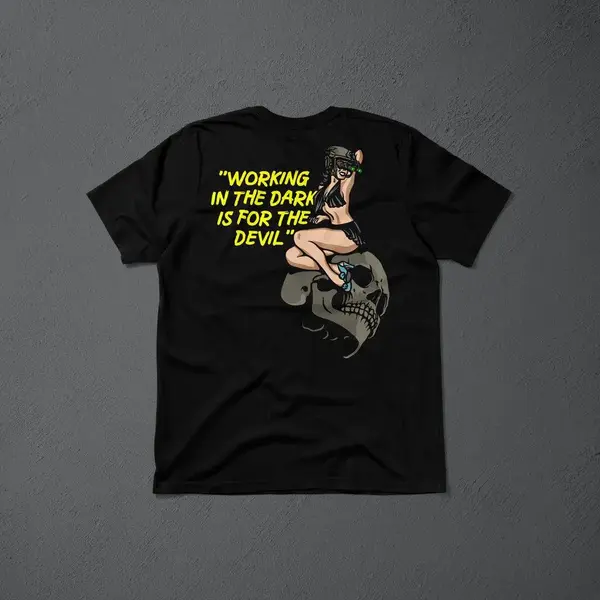 Tricou Working in the dark is for the devil FPC - XXL