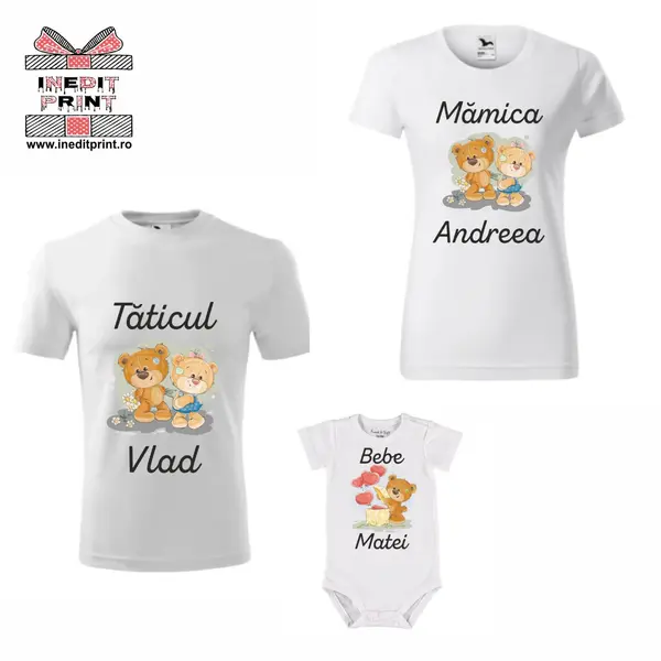 Tricouri Familie Tatic, Mamica, Bebe TA10