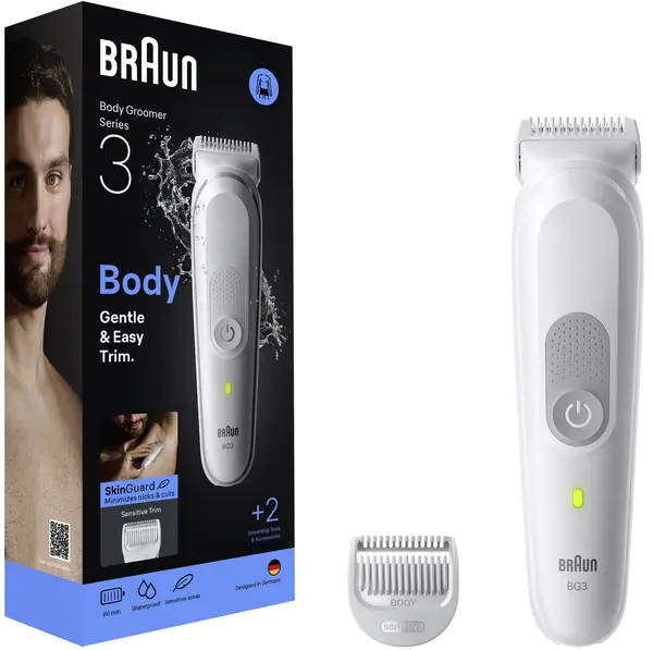 Trimmer pentru corp Braun - BG3500, Grey