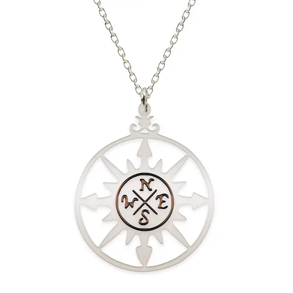 Trip - Colier personalizat busola din argint 925