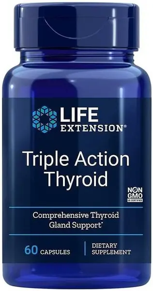 Triple Action Thyroid, 60 capsule, Life Extension