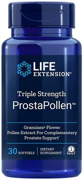 Triple Strength ProstaPollen, 30 capsule gelatinoase moi, Life Extension