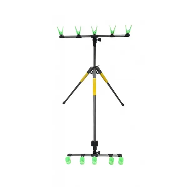 Tripod | Suport telescopic cu suport pentru lansete cu 5 posturi