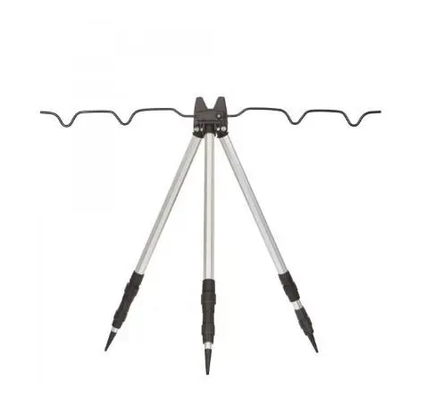 TRIPOD TELESCOPIC HAKUYO CU SUPORT PENTRU LANSETE, ALUMINIU, relabil inaltime 60CM - 123CM