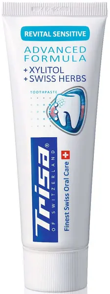 Trisa Pastă de dinţi Revital Sensitive, Xylitol, 75 ml
