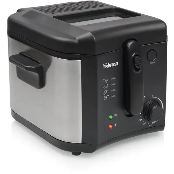 TRISTAR Friteuza clasica Tristar FR-6878 Deep fryer, capacitate 2.5 L, putere 1600 W, Negru/Inox