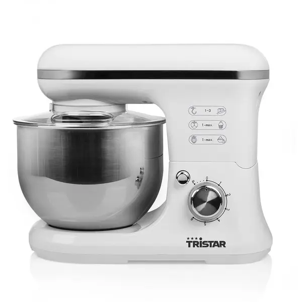 TRISTAR Mixer multifunctional Tristar MX-4817 Kitchen Machine, capacitate 5 l, 1200 W, Alb