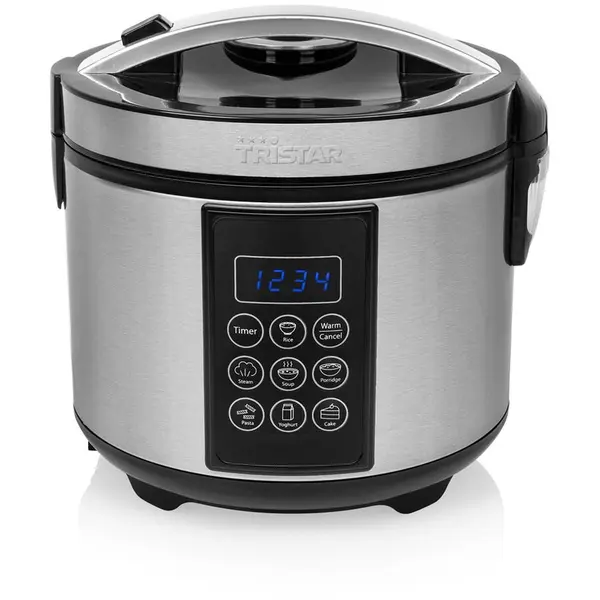 TRISTAR Oala Multicooker si pentru fiert orez Tristar RK-6132, 1.5 L, 500 W, Gri-Argintiu