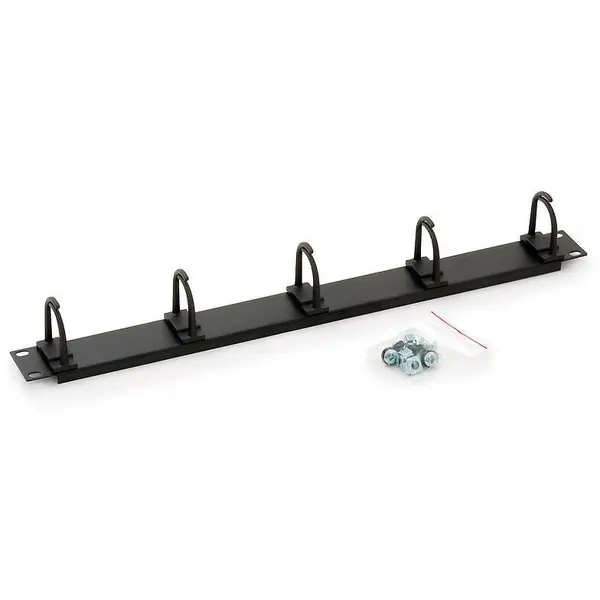 TRITON Organizator cabluri orizontal Triton RAB-VP-X13-A1, 1U, 5 inele, Negru