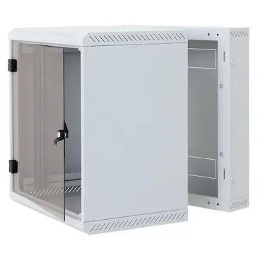 TRITON Rack de perete Triton sectiune simpla 6U 500mm adancime usa sticla panouri laterale fixe sectiuni ve