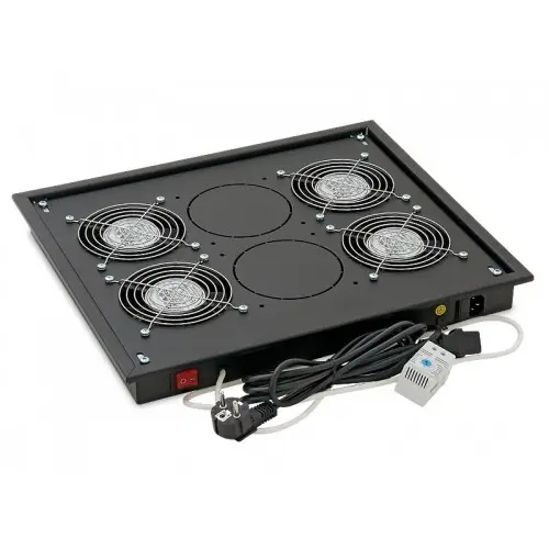 TRITON TRITON Panou ventilatie pentru rack de podea 19', 4 ventilatoare 230V/60W cu termostat, flux axial,