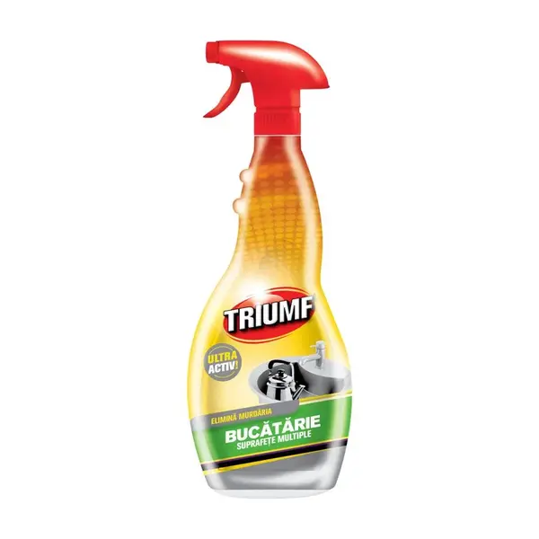 Triumf Solutie pentru bucatarie, cu pompa, 500 ml, Suprafete multiple