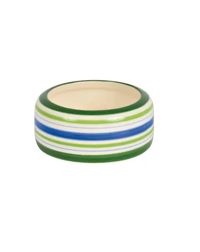TRIXIE Bol Ceramic verde cu dungi pentru iepure 500 ml