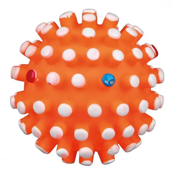 Trixie, jucărie minge fotbal câini, cu sunet, Vinil Trixie, jucărie minge arici câini, cu sunet, vinil, 6cm, multicolor
