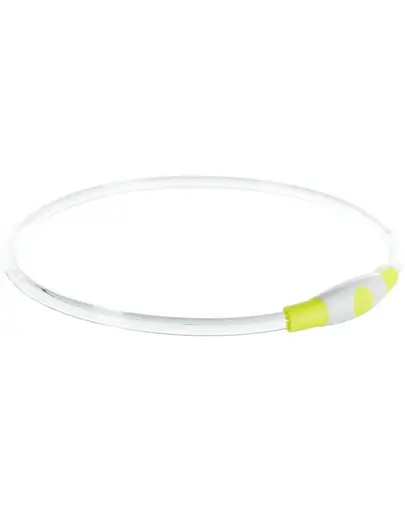 TRIXIE Zgarda luminoasa caini S–M verde