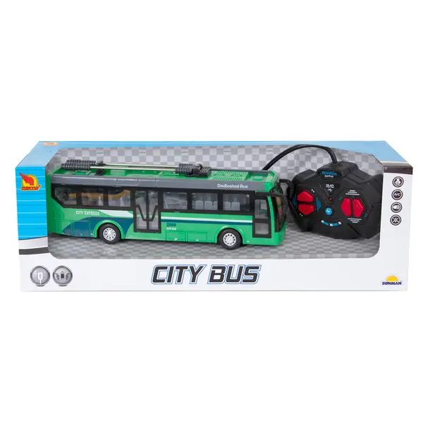 Troleibuz cu lumini si telecomanda, Suncon, City Bus, 1:32