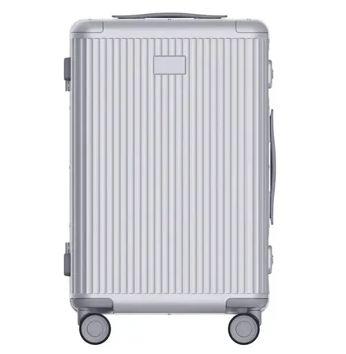 Troler Xiaomi Aluminum Frame Luggage 20inch, Incuietori TSA Duble, Maner telescopic cu 4 lungimi, 510 x 345 x 230mm (Argintiu)