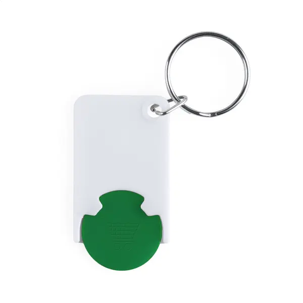 Trolex breloc cu fisă pentru cumpărături - verde
