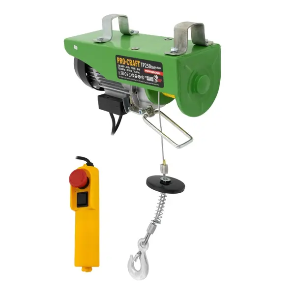 Troliu electric electropalan 125/250kg, 510W, 12m, macara electrica Procraft TP250