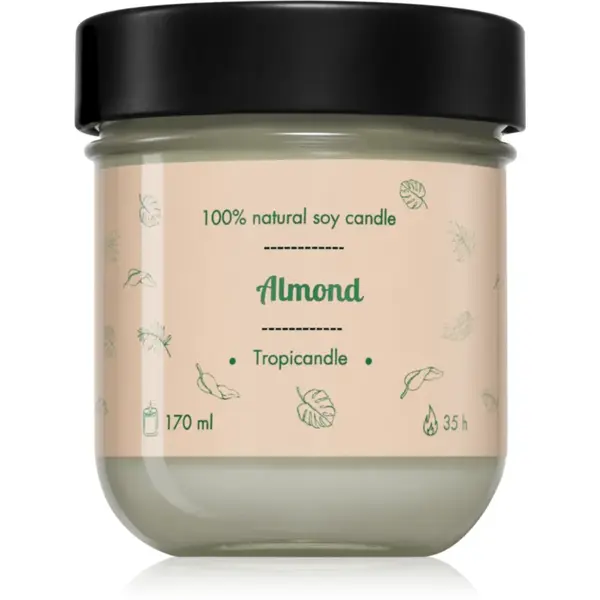 Tropicandle Almond lumânare parfumată 170 ml