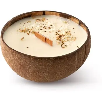 Tropicandle Coconut lumânare parfumată cu fitil din lemn