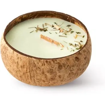 Tropicandle Lemongrass & Ginger lumânare parfumată cu fitil din lemn
