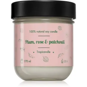 Tropicandle Plum, Rose & Patchouli lumânare parfumată