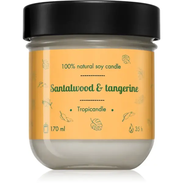 Tropicandle Santalwood & Tangerine lumânare parfumată 170 ml
