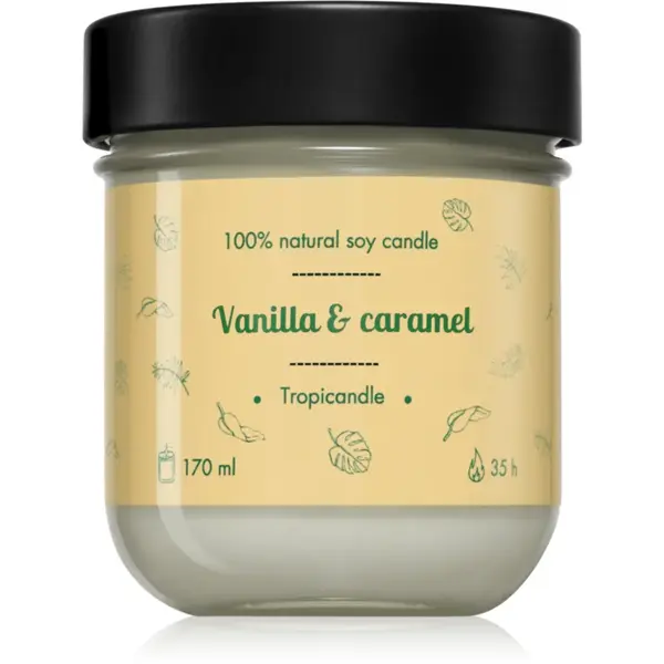 Tropicandle Vanilla & Caramel lumânare parfumată 170 ml