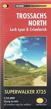 Trossachs North XT25. Loch Lyon & Crianlarich, Sheet Map/***