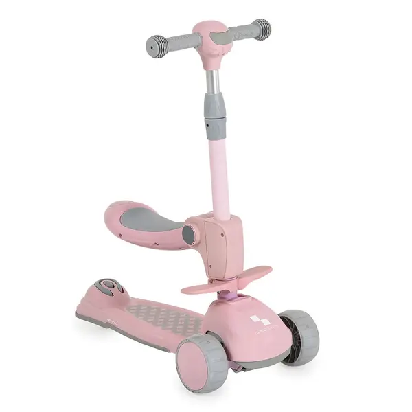 Trotineta 2 in 1 cu 3 roti Byox Checkmate Lace Pink