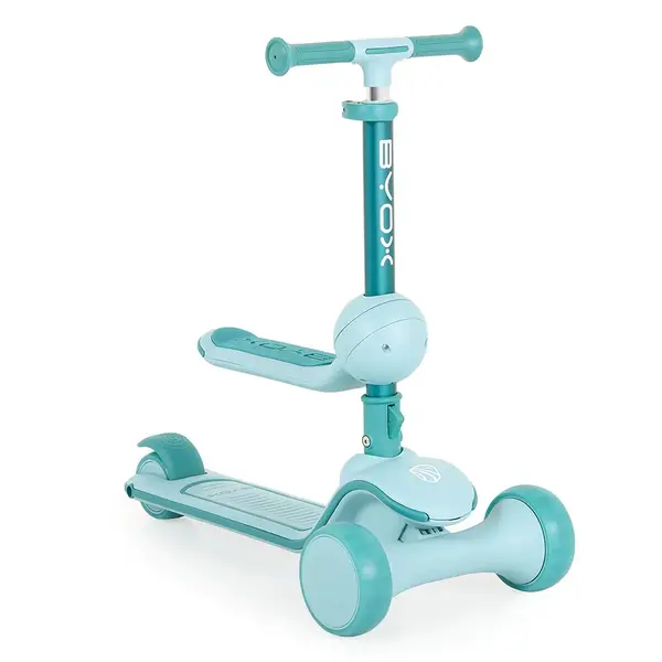 Trotineta cu 3 roti pentru baieti Byox Evo Verde Menta