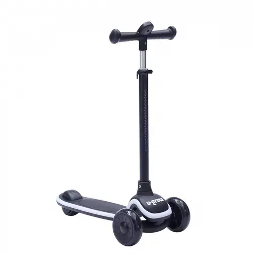 Trotineta cu lumini U-Grow UG-TROT01, 3 ani +, Negru