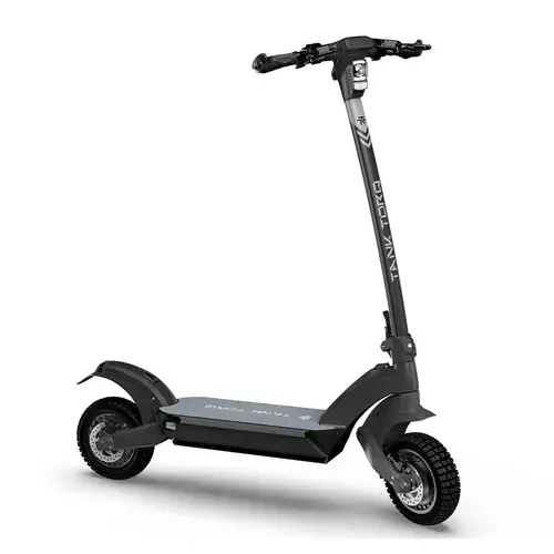 Trotineta electica E-TWOW TankTorq TK5, Roti 10inch, 2 x 1000W, baterie 60V/21 Ah, Autonomie maxima 80km, Viteza maxima 50 km/h, Frane hidraulice pe disc, amortioare hidraulice (Negru)