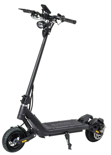 Trotineta electrica Nami Stellar Super, Viteza maxima 25 Km/h, Autonomie 75Km, Putere motor 2 x 1000W, Roti pneumatice 9inch, baterie 52V/24.5Ah (Negru)