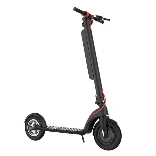 Trotineta electrica pliabila iSEN X8 2025, aplicatie dedicata, roti 10inch, motor 350W, autonomie 45km, viteza 38km/h, baterie detasabila (Negru)