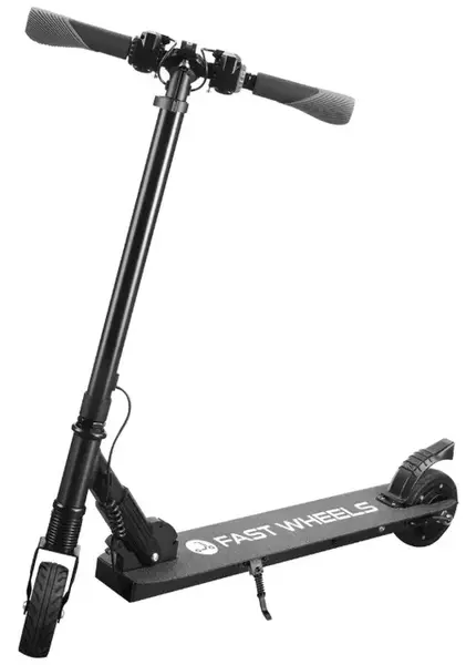 Trotineta electrica Quer Fast Wheels ZAB0020, Autonomie 8 Km, Viteza 23 Km/h (Negru)