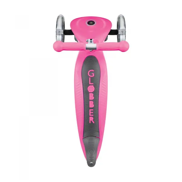 Trotineta evolutiva 4 in 1 pliabila Globber Go-Up Roz cu scaun, maner parinte, ghidon reglabil, greutate admisa 50 kg