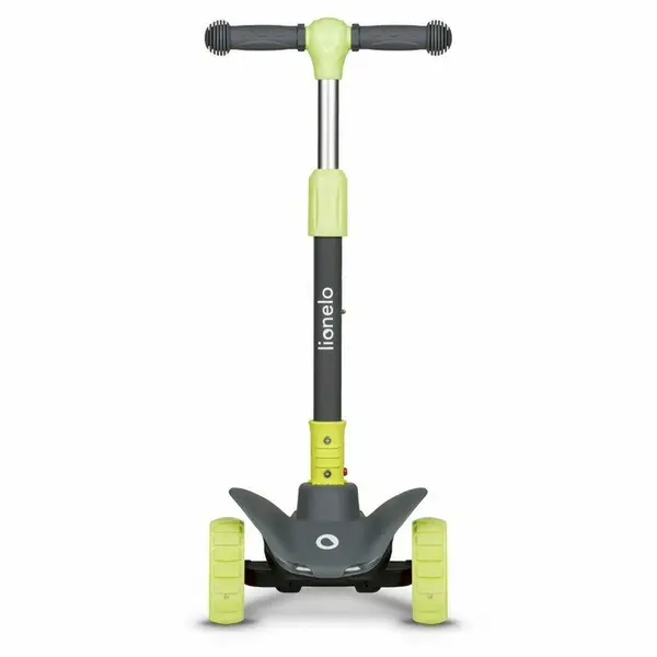 Trotineta Lionelo Timy Verde cu 3 roti LED, ghidon reglabil, pliabila, platforma antiderapanta, greutate suportata 50 kg, varsta 3 ani+