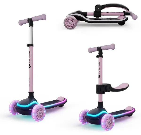 Trotinetă pentru copii KinderKraft - Raket UP, Pink
