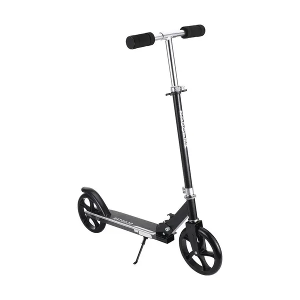 Trotineta pentru copii si adolescenti Novokids Fusion EVO Pro Negru, Functie Super Brake, Maner reglabil pe inaltime, Diametru roata 200 mm, Greutate admisa 100 kg