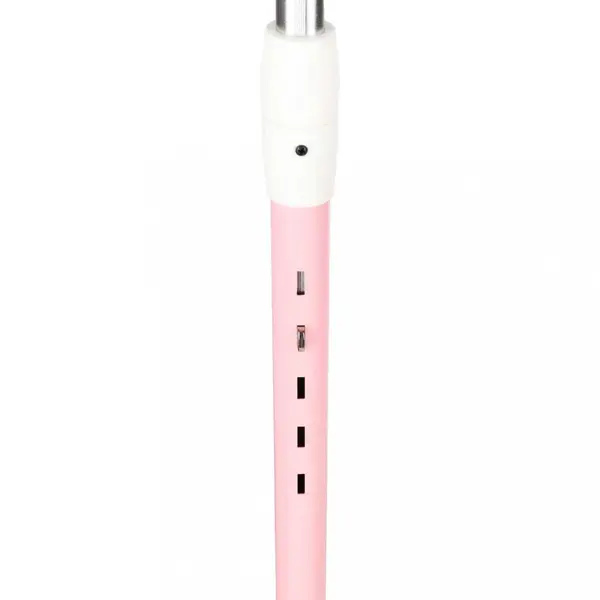 Trotineta pentru copii Trike Fix Pink, cu ghidon ajustabil, roti luminoase LED, frana de mana si de picior, capacitate maxima 100 kg