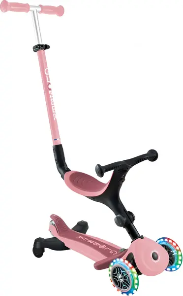 Trotinetă pliabilă 5 în 1 Globber - Go Up Active Lights 360°, roz