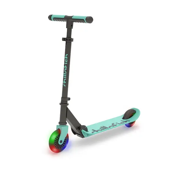 Trotineta pliabila cu 2 roti cu lumini, Chillafish, Flexxi Glow, Mint