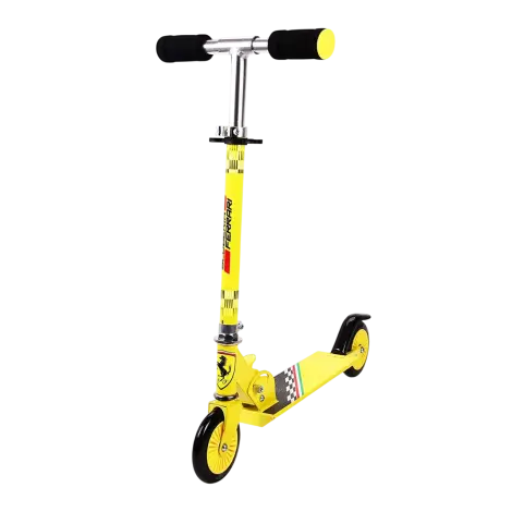 Trotineta pliabila ferrari pentru copii cu roti 120 mm, galbena